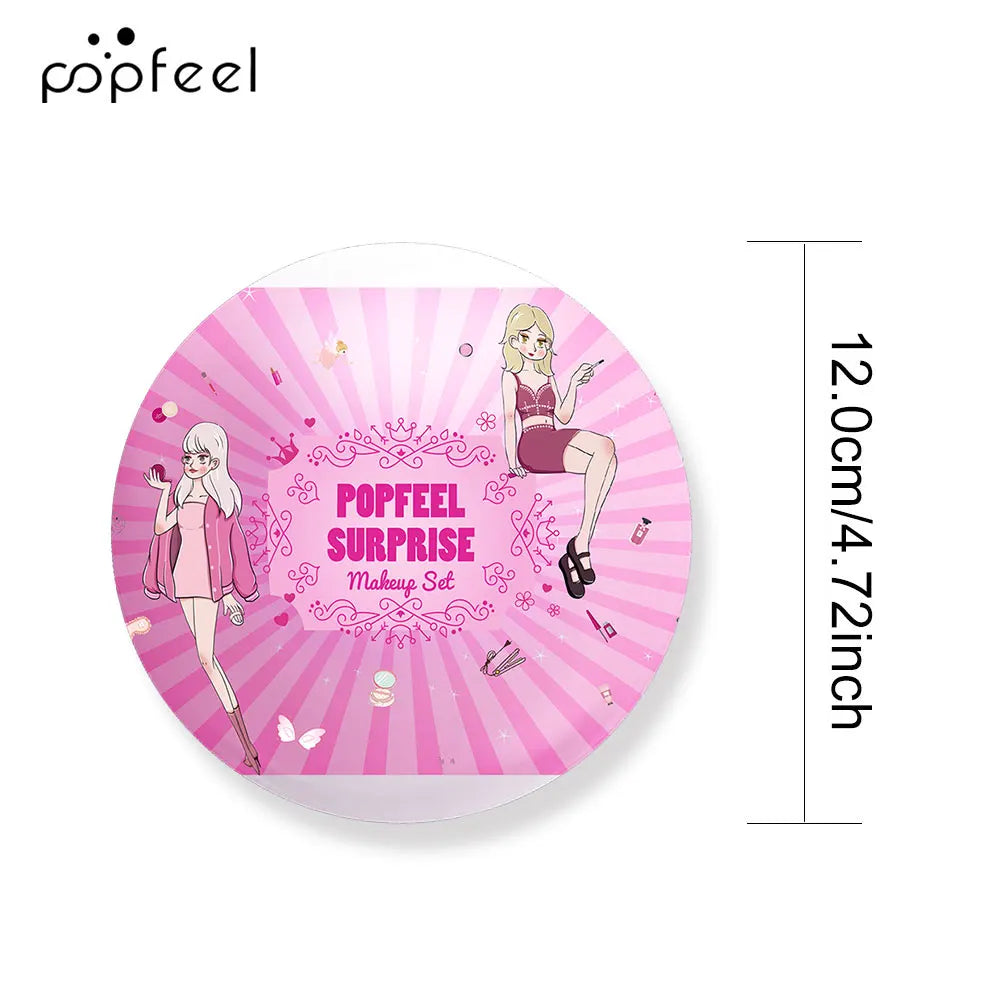 POPFEEL Set Maquillaje Esfera Sorpresa (9 Pzas)	Regalo Navidad Rosa