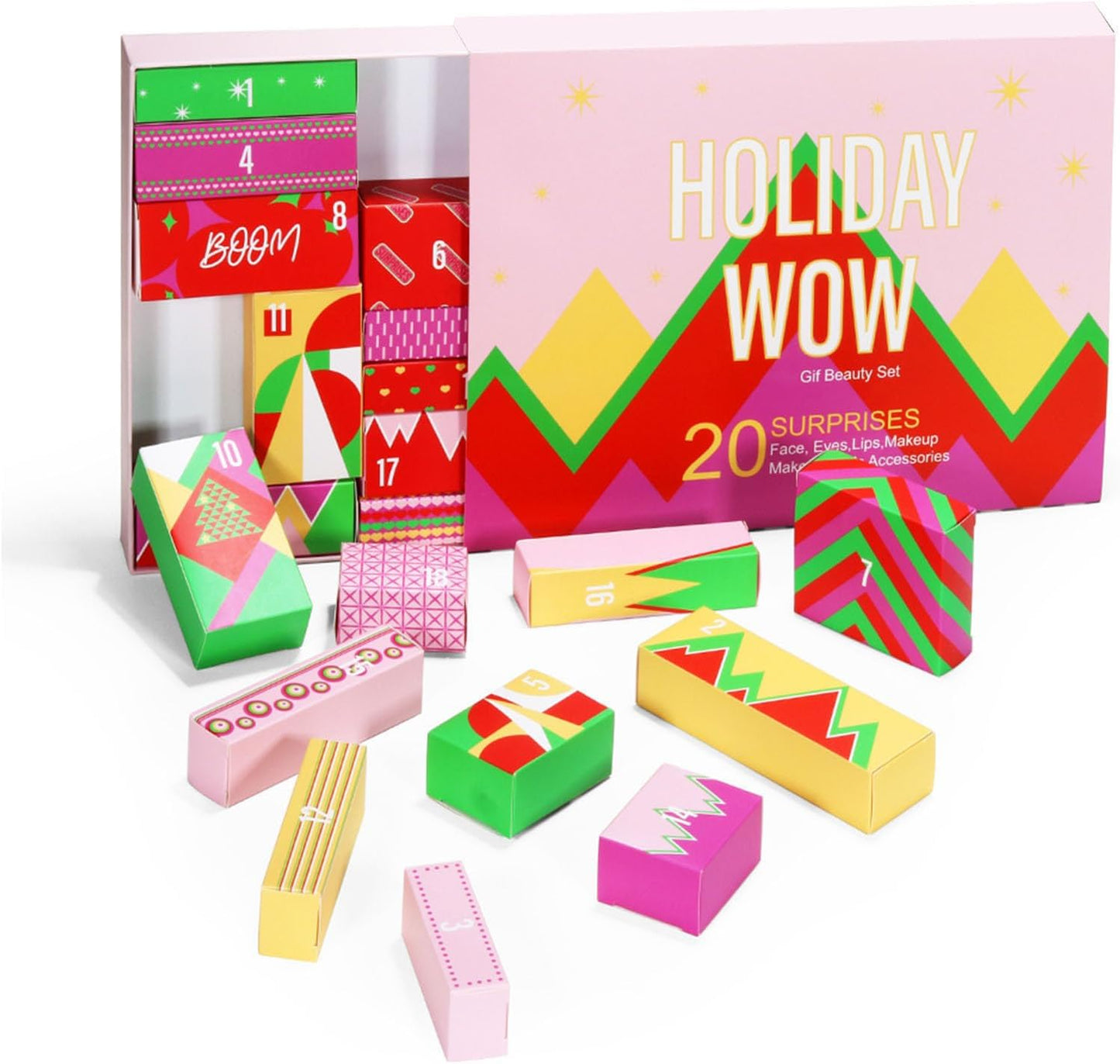caja calendario adviento maquillaje holiday wow 20 dias navidad regalos de belleza para mujer